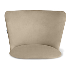 Барный стул со спинкой на 4-х коричневых ножках Бежевый Велюр Ava Charm варинант исполнения - 3 | Loft Concept в Омске