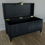 Большой дизайнерский Сундук Elsa Dreams Black варинант исполнения - 2 | Loft Concept в Омске