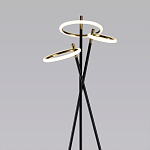 Торшер с 3-мя круглыми светодиодными лампами на черной триноге Underlining варинант исполнения - 2 | Loft Concept в Омске