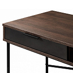 Стол рабочий в стиле лофт с ящиком и нишей для хранения Urban Style Space 2 варинант исполнения - 3 | Loft Concept в Омске