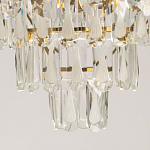 Люстра многоярусная с овальными прозрачными подвесками 36 см Harmonica варинант исполнения - 10 | Loft Concept в Омске