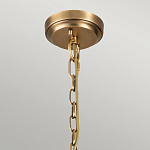 Люстра цвета латунь с 5-ю цилиндрическими плафонами из прозрачного пузырчатого стекла Kichler варинант исполнения - 6 | Loft Concept в Омске