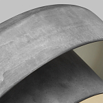 Подвесной светильник с массивным круглым стальным плафоном серого цвета в индустриальном стиле на цепи Feiss варинант исполнения - 3 | Loft Concept в Омске