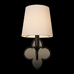 Бра с белым текстильным абажуром и фигурным основанием с зеркальной вставкой Vitorino варинант исполнения - 13 | Loft Concept в Омске