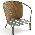 Садовое кресло с каркасом из стали Kenneth Chair варинант исполнения - 4 | Loft Concept в Омске