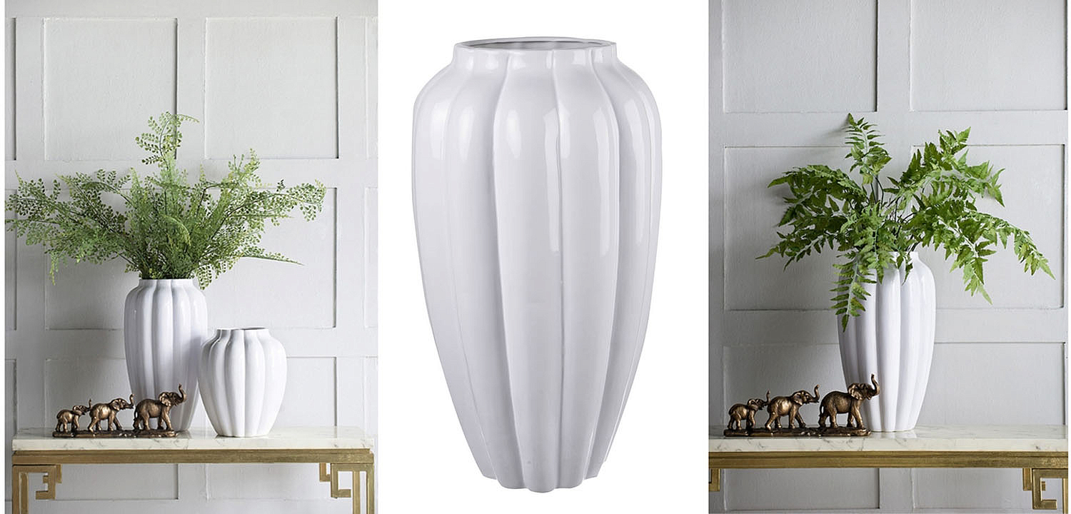 Ваза Carambola Vase white high Ваза Carambola Vase white high - Loft-Concept в Омске
