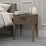 Тумба прикроватная коричневая с ящиком Harper Line варинант исполнения - 2 | Loft Concept в Омске