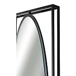 Зеркало овальное в металлической оправе в стиле лофт Urban Style Space варинант исполнения - 3 | Loft Concept в Омске