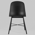 Стул из прочного пластика на металлическом основании Anora Black варинант исполнения - 4 | Loft Concept в Омске