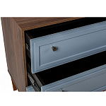 Комод серый из массива бука с 3-мя ящиками Wenge Light варинант исполнения - 3 | Loft Concept в Омске