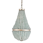 Люстра с каскадом из стеклянных декоративных элементов Shining Sea Glass варинант исполнения - 2 | Loft Concept в Омске