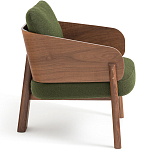 Кресло с каркасом из массива ореха Gallin Chair Green варинант исполнения - 3 | Loft Concept в Омске