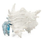 Статуэтка голубой рак с белой раковиной Marine Accessories варинант исполнения - 4 | Loft Concept в Омске