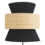 Бра с плетеным декором Bonnie Wicker Black Wall Lamp варинант исполнения - 1 | Loft Concept в Омске