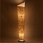 Торшер из перламутра на металлическом каркасе Indonesian Spiral варинант исполнения - 2 | Loft Concept в Омске