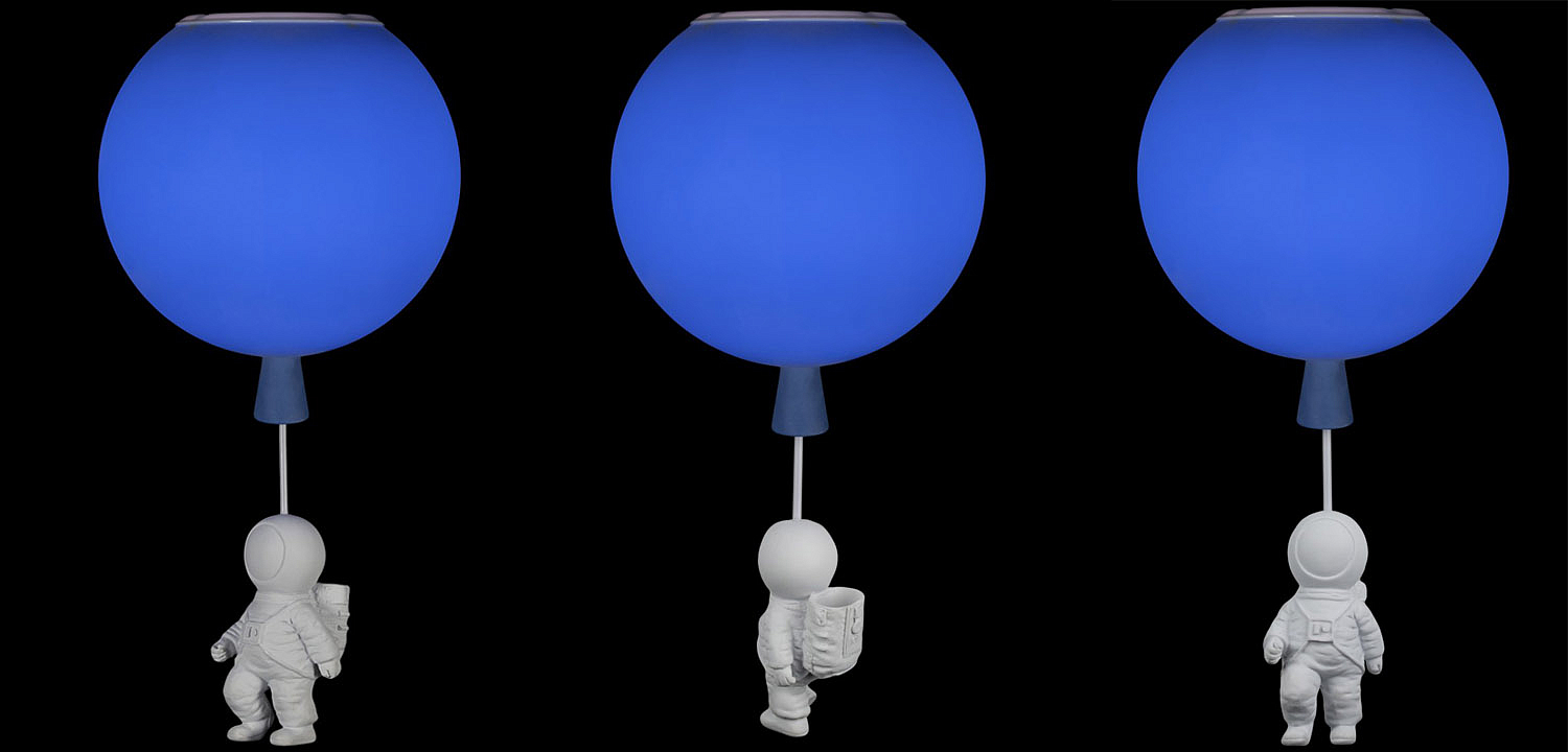 Потолочный светильник Cosmonaut blue ball Потолочный светильник Cosmonaut blue ball - Loft-Concept в Омске