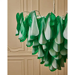 Люстра из стеклянных зеленых лепестков Petalled Illuminator варинант исполнения - 5 | Loft Concept в Омске