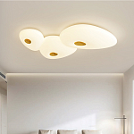 Потолочный светильник с тремя овальными матовыми плафонами TRIDalmen варинант исполнения - 1 | Loft Concept в Омске