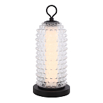 Настольная лампа с прозрачным факутрным стеклянным плафоном Sonora варинант исполнения - 1 | Loft Concept в Омске