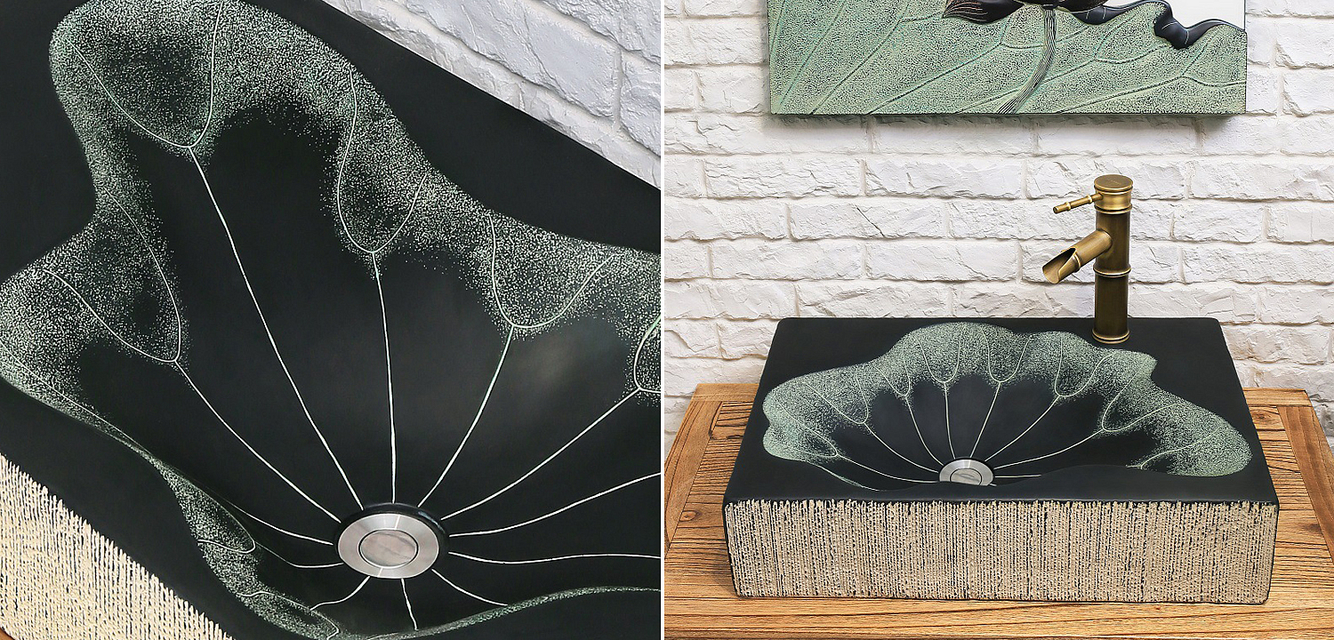 Раковина Lotus Leaf Rectangle Раковина Lotus Leaf Rectangle - Loft-Concept в Омске