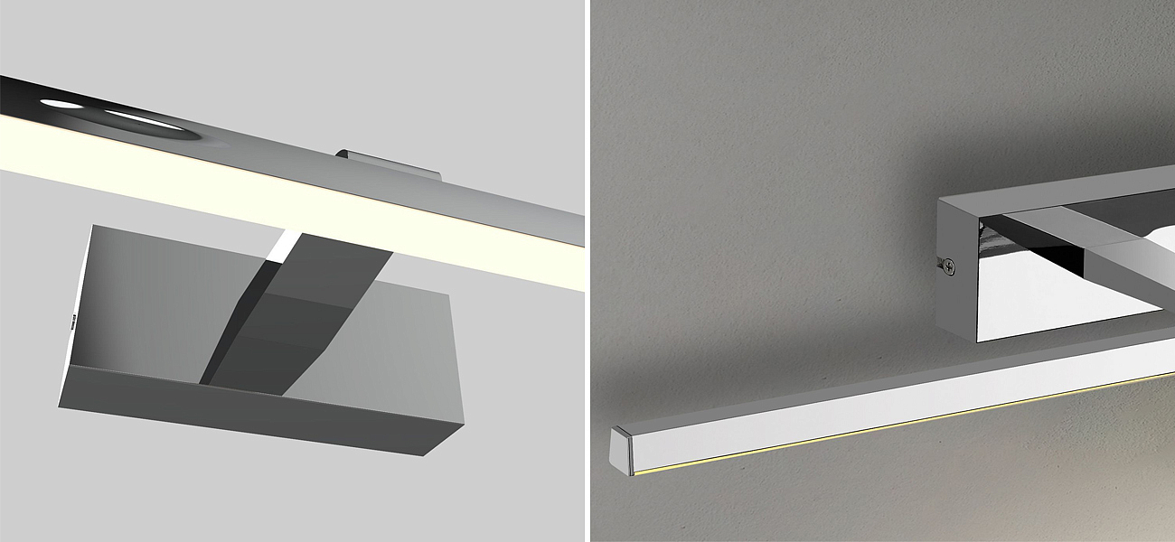 Настенная подсветка цвета хром BACKLIGHT Настенная подсветка цвета хром BACKLIGHT - Loft-Concept в Омске