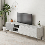 ТВ-тумба с 3-мя дверцами и полками Grey Albe TV Stand варинант исполнения - 2 | Loft Concept в Омске