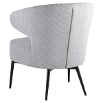 Современное мягкое кресло на металлических ножках Rakush Grey варинант исполнения - 4 | Loft Concept в Омске