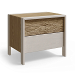 Тумба 2 ящика с подсветкой на рельефном фасаде Warm Industrial варинант исполнения - 7 | Loft Concept в Омске