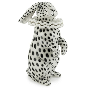 Статуэтка Rabbit Collar White Black
