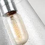 Бра с плафоном в форме колокола из прозрачного стекла с пузырьками Feiss варинант исполнения - 5 | Loft Concept в Омске