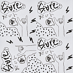 Плитка с узором Граффити 3 варинант исполнения - 1 | Loft Concept в Омске