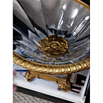 Чаша из прозрачного стекла с бронзовым рельефным ободком Eden Garden варинант исполнения - 4 | Loft Concept в Омске