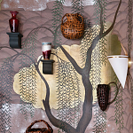 Обои ручная роспись Willow & Waves Original colourway on Edo painted Xuan paper with antiquing варинант исполнения - 1 | Loft Concept в Омске