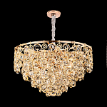 Люстра каскадная с подвесками в форме колец Galaxy of Light варинант исполнения - 6 | Loft Concept в Омске