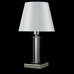 Настольная лампа с белым тканевым абажуром в форме конуса Laurent варинант исполнения - 4 | Loft Concept в Омске