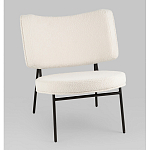 Мини-кресло District Lounge букле белый варинант исполнения - 1 | Loft Concept в Омске