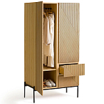 Шкаф с геометрическим рисунком на дверцах Anders Light Wood варинант исполнения - 4 | Loft Concept в Омске