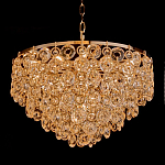 Люстра каскадная с подвесками в форме колец Galaxy of Light варинант исполнения - 1 | Loft Concept в Омске