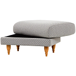 Мягкий пуф на деревянных ножках Garner Pouf Light варинант исполнения - 6 | Loft Concept в Омске