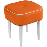 Квадратный мягкий пуф на белых ножках Winton Pouf Square варинант исполнения - 7 | Loft Concept в Омске