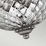 Потолочный светильник с чашеобразным плафоном из толстого волнообразного стекла и широким узорчатым основанием Hinkley варинант исполнения - 7 | Loft Concept в Омске