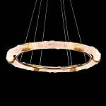 Люстра в форме кольца с золотым декором Warm Heavenly Light варинант исполнения - 4 | Loft Concept в Омске