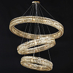 Хрустальная Люстра Элизабет из трех колец Золото  варинант исполнения - 1 | Loft Concept в Омске