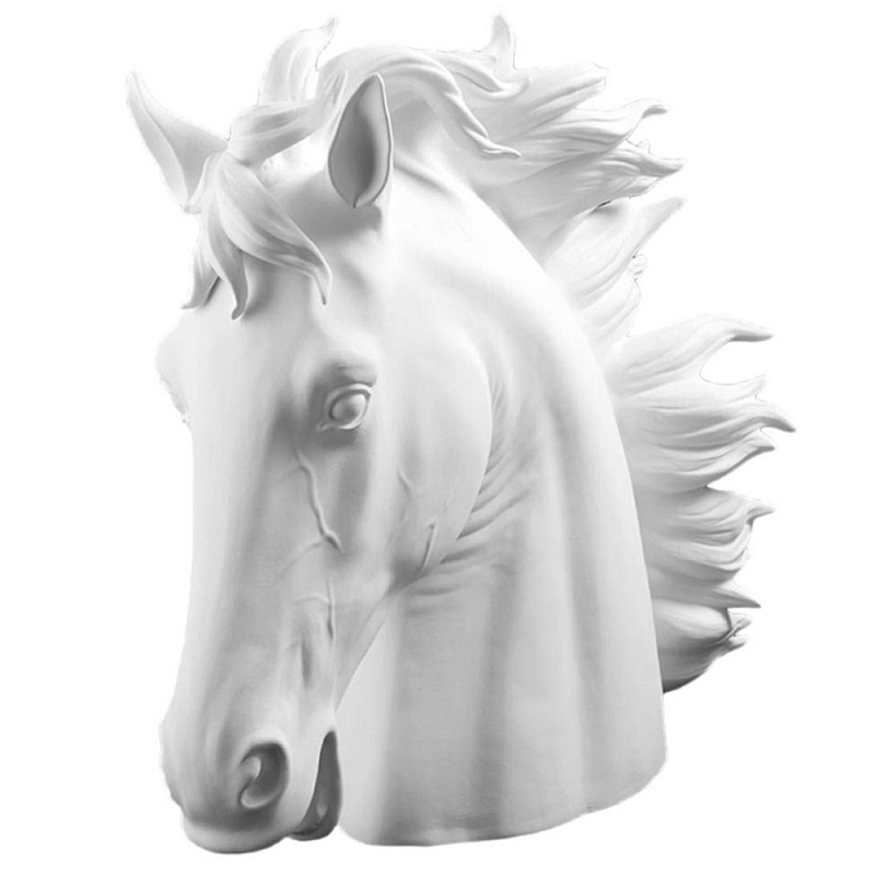 Статуэтка Horse Head Bisc. White Белый Статуэтка Horse Head Bisc. White Белый в Омске | Loft Concept