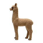 Декоративная статуя с мягкой шерстью Brown Alpaca варинант исполнения - 2 | Loft Concept в Омске