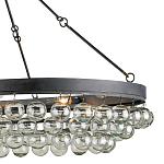 Люстра большая овальная с подвесными стеклянными элементами Impressive Profile варинант исполнения - 1 | Loft Concept в Омске