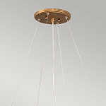 Люстра подвесная золотого цвета с металлическим сетчатым основанием и стеклянными каплевидными подвесками Hinkley варинант исполнения - 11 | Loft Concept в Омске