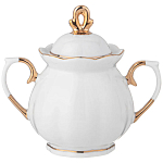 Чайный сервиз из фарфора со стразами на 6 персон 15 предметов Shine Porcelain варинант исполнения - 2 | Loft Concept в Омске