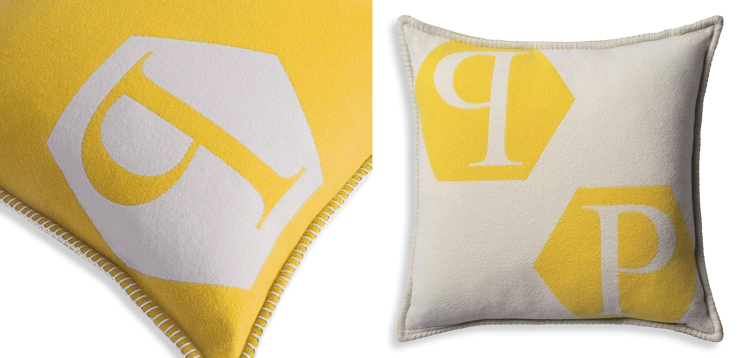 Подушка Philipp Plein Cushion Cashmere PP Logo 65 x 65 Yellow Подушка Philipp Plein Cushion Cashmere PP Logo 65 x 65 Yellow - Loft-Concept в Омске