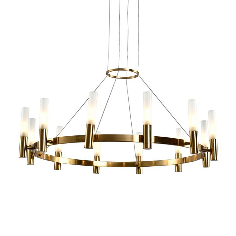 Люстра подвесная светодиодная круглая Uniformity of Lighting Бронза Белый Люстра подвесная светодиодная круглая Uniformity of Lighting Бронза Белый в Омске | Loft Concept